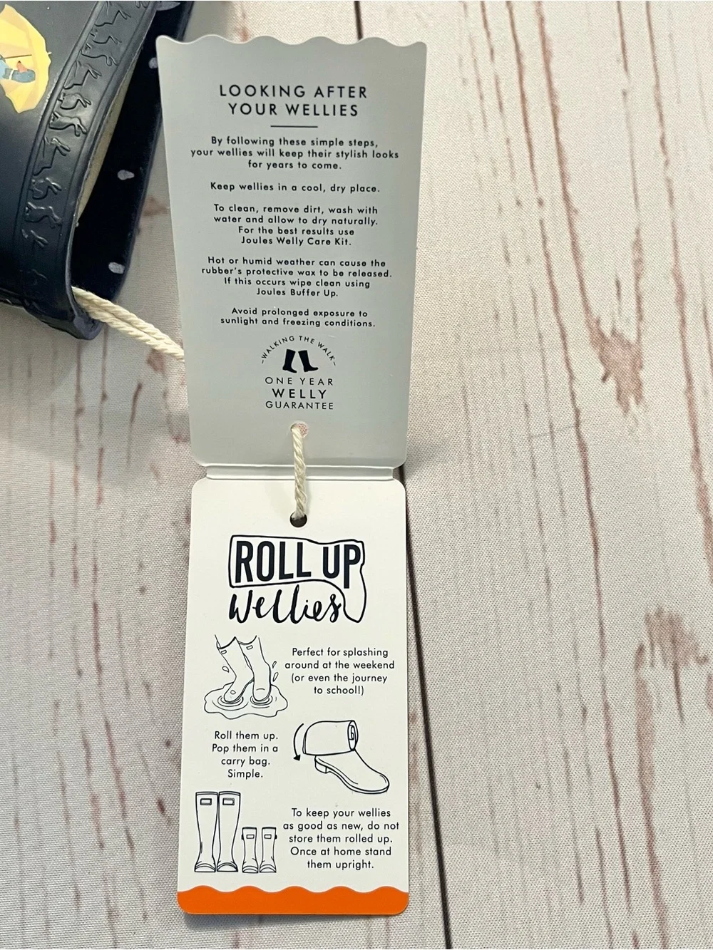 NIB - Joules - Junior Navy Duck Roll Up Wellies